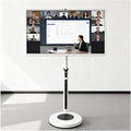 21.5/24/27/32 in Smart Touchscreen Monitor 1080p Portable Android 12/13 TV Swivel Rolling Stand Mobile On Wheels Display(32IN,8+128GB(1080P))
