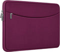 Laptop Sleeve Bag 14 inch, Shockproof Protective Laptop Cover Carrying Computer Bag with Accessory Pocket Portable Computer Case for 14" MacBook, HP, Dell, Lenovo, Acer, Rose Red