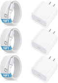 [3 Pack] USB C Charger Block, Fast Charging 20W USB-C Power Adapter Fit for Phone 17/16/15/17 Pro/Pro Max/Plus,i Pad, AirPods，Apple Watch and More，10FT Type C Cords