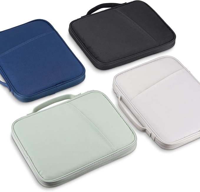 9-11 Inch iPad Carrying Case, Padded Travel Tablet Sleeve Bag for iPad Pro 11-in (M4), iPad 10.9 (10th Gen), iPad Air 11-in (M2), Galaxy Tab S9/S8, Kindle Scrible 11" 2025(Black-11)
