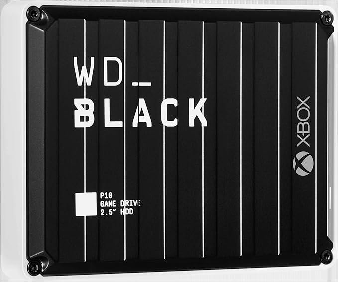 WD_Black 6TB P10 Game Drive for Xbox - 1-Month Xbox Game Pass, Portable External Hard Drive for On-The-Go Access to Your Xbox Game Library - WDBZRG0060BBK-WESN