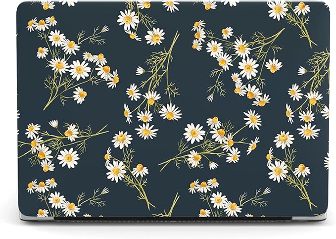 Hard Shell Compatible with MacBook Pro 16 Inch Case 2020 2019 Release Model A2141 with Touch Bar Touch ID, Plastic Protective Laptop Cover Case and Keyboard Skin, Daisy