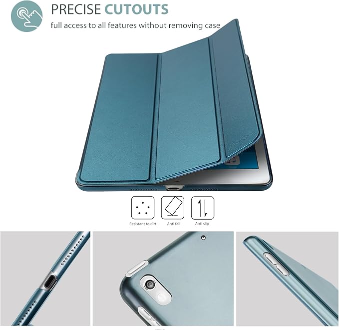 ProCase Smart Case for 10.5” iPad Air 3rd Generation 2019 / iPad Pro 2017, Slim Stand Cover with Translucent Frosted Back for iPad Air 3 -Teal