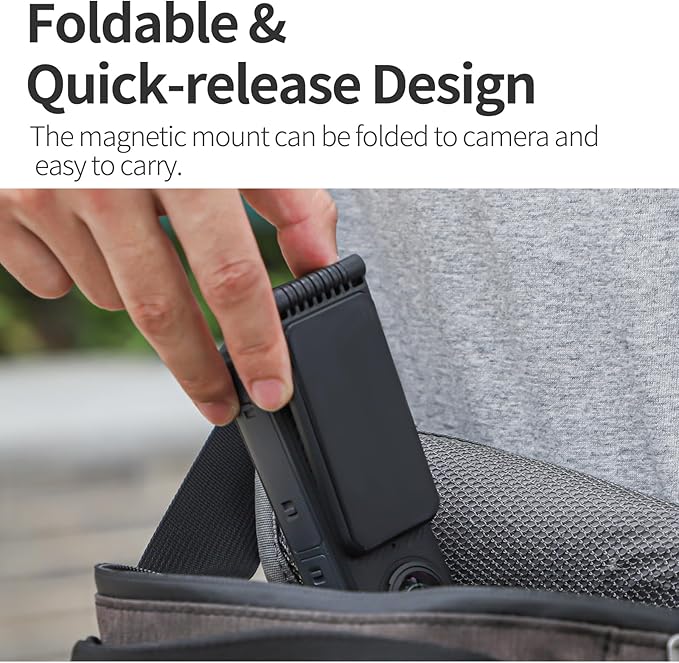 Magnetic Mount Stand Compatible with Insta360 X4 X5, with 1/4″ Screw Action Camera Accessories for Insta 360 x5/x4/x3/go 3s/DJI Osmo Pocket 3/GoPro Hero 13/12 Quick Fixation