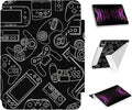 Case for iPad Air 13 Inch M4/M3/M2 (2026/2025/2024), iPad Pro 12.9” 6th/5th/4th/3rd Generation Case, Origami Trifold Multi-Angle Stand, Magnetic Flap, Slim Shell Full-Protective Cover, Game