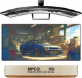 MPCO. Original Large Gaming Desk Mat – 36" x 17" Duraglyde Manga Motors Geralds-GTR Full Desk Mouse Pad for Smooth Precision – Non-Slip, Washable Extra-Large PC Mouse Pad for Gaming Sessions