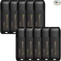 TEAMGROUP C175 32GB 10 Pack USB 3.2 Gen 1 (USB 3.1/3.0) Flash Thumb Drive, External Data Storage Memory Stick Compatible with Computer/Laptop Matte Black TC175332GB23