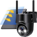 Solar Security Cameras Wireless Outdoor, 2K 360° View Solar Powered WiFi 3MP Security Camera for Home Security with Color Night Vision, PIR Detection, 2-Way Audio, Motion Alert, Easier to use