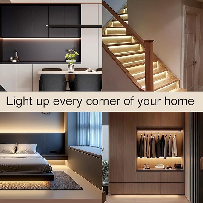ZSLAIFU COB LED Strip Light 24V, 16.4ft Warm LED Light Strip with Remote, High Density Flexible Warm Tape Lights, CRI90+ LED Lighting for Backlighting for TV, Bedroom, Cabinet, Indoor Decor
