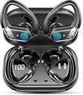 Wireless Earbuds, 2026 Bluetooth 5.4 Headphones Sport, Bluetooth Earbuds with ENC Noise Canceling Mic, 50H Stereo Wireless Headphones IP7 Waterproof with Earhooks, Dual LED Display for Workout/Running