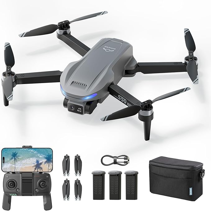 Ameta S50 Lite GPS Drones with 4K Camera with 1 Spare Battery