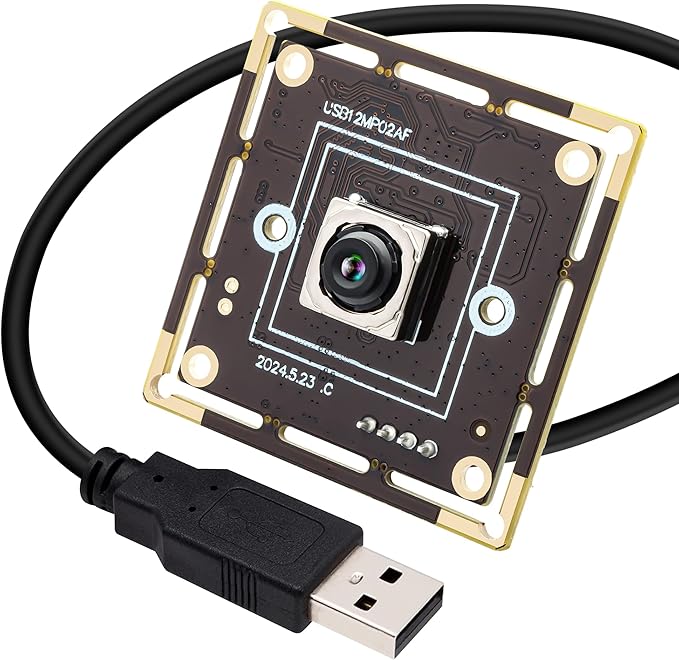 PDAF USB Camera Module 12MP 300ms Fast Autofocus 4K Webcam Module High Speed 3000P 15fps 1080P 60fpswith 65 Degree No Distortion Lens Cam Plug and Play for Raspberry Pi Windows Mac OS
