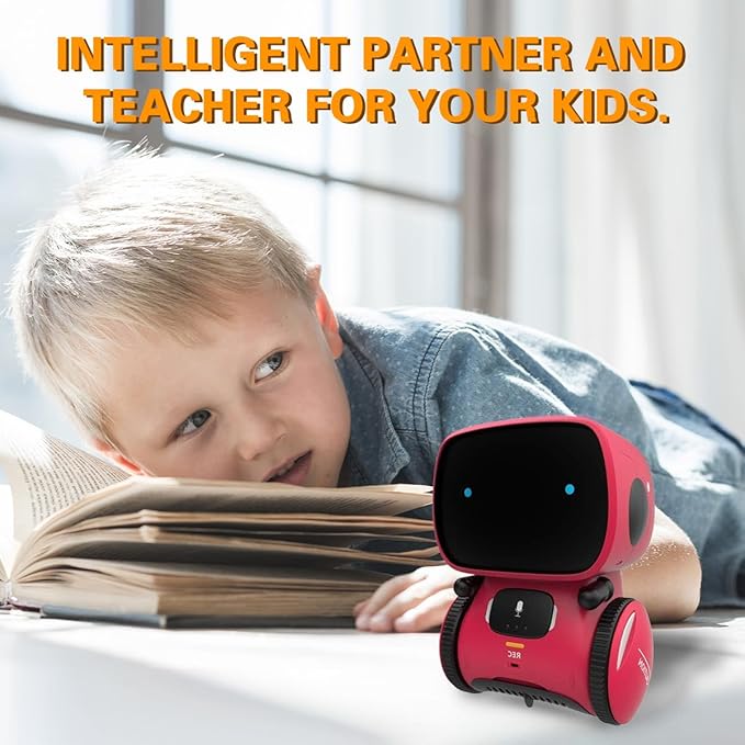 98K Robot Toys for Girls and Boys Rechargeable, Touch and Voice Control Robots Interactive Talking Smart Partner and Teacher with Singing, Dancing, STEM Toy Gifts for Kids Age 3 and Up
