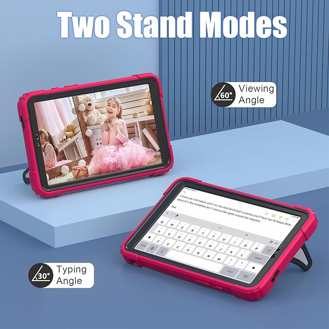 AKABEILA Compatible with Samsung Galaxy Tab A9 8.7 inch(SM-X115N)(2023) Tablet Case，Lightweight Shockproof Rugged Protective Cover with Kickstand for Kids Children Boys Babies Strawberry Black