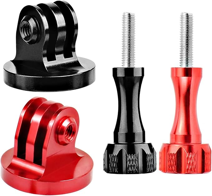 Niewalda Alumium Tripod Mount Adapter, Gopro Threaded Adapter,Action Camera Tripod Adapter Compatible with GoPro Max, GoPro Hero, DJI Osmo Action Camera （Two Groups）