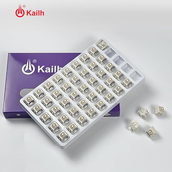 Kailh Box Ice Cream Pro Linear Switch,5-pin RGB SMD 45gf Full POM Material Pre-Lubed Key Switches for Mechanical Gaming Keyboard(Ice Cream PRO,10Pcs)