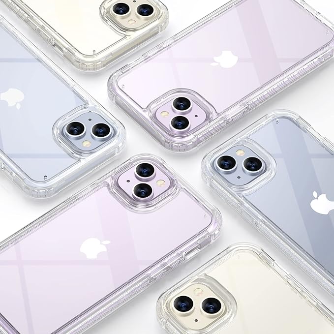 Diaclara Designed for iPhone 14 Plus Case, Waterproof Full Body Rugged Case with Built-in Touch Sensitive Anti-Scratch Screen Protector, with Camera Lens Protector for iPhone 14 Plus 6.7" (Clear)