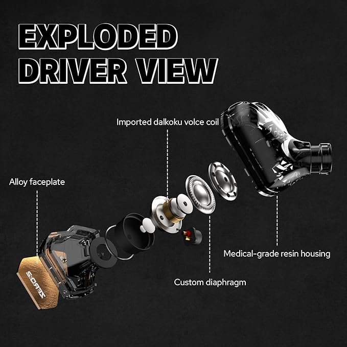 Linsoul 7Hz x Crinacle Zero:2 in Ear Monitor, Updated 10mm Dynamic Driver IEM, Wired Earbuds Earphones, Gaming Earbuds, with OFC IEM Cable for Musician (Without MIC, Blue)