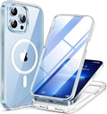 Miracase for iPhone 13 Pro Case 6.1",Full-Body Protection,Clear Bumper Case with Built-in 9H Tempered Glass Screen Protector,Military-Grade Drop Protection Outdoor Phone Case for iPhone 13 Pro,Clear