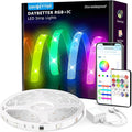 DAYBETTER Smart IC LED Strip Lights, BGRIC LED Lights for Bedroom 32.8 FT, DIY Multiple Colors on One Line, App Control Color Changing Strip Lighting Music Sync Home Decor(1 Roll)