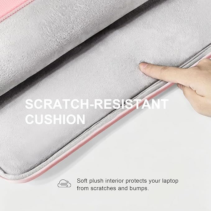 Lacdo Chromebook Case 11 Inch Laptop Sleeve for 11 Inch Acer HP Lenovo Dell Samsung ASUS Chromebook Spin 3 11, 13 inch New Surface Pro 11 Copilot+PC / 10 9 8 X, 11.6" MacBook Air Computer Bag, Pink