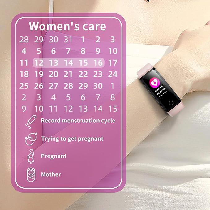 WELESS Fitness Tracker with 24 Hour Heart Rate Monitoring Sleep Monitoring Fitness Watch with Pedometer IP68 Waterproof Smart Bracelet with Step Tracker for Women Men