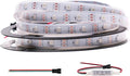 WS2812B RGB LED Strip, Individually Addressable LED Strip, Chasing Effects Dream Color 5050SMD 5M 150 LED Pixel Strip Rope Light DC 5V (White PCB 16.4FT 30Pixels/m Waterproof IP67)