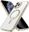 Hython Magnetic Clear for iPhone 11 Pro Case with Camera Lens Protector [Compatible with MagSafe] Luxury Plating Edge Slim Soft TPU Cover Protective Phone Case for iPhone 11 Pro 5.8", Matte Gray