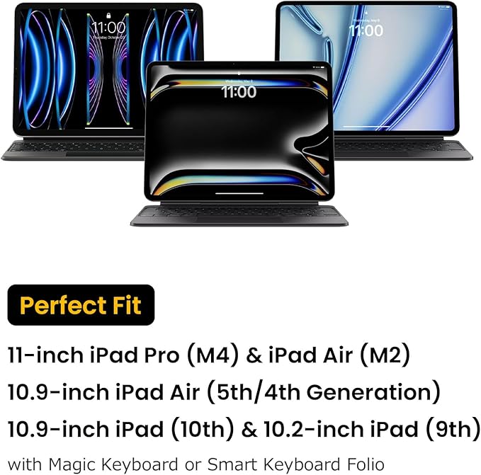 tomtoc DefenderACE 11 Inch iPad Case Sleeve Bag for 2026 11 Inch iPad Air M4/M3, iPad Pro M5/M4 & iPad (A16), 360 Protection Spill-Water Resistant Tablet Sleeve Carrying Case