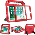 BMOUO Kids Case for iPad 9.7 2018/2017/iPad Air 2/1/Pro 9.7-Built-in Screen Protector Shockproof Handle Convertible Stand Case for iPad 9.7 Inch 2018 (6th Generation)/2017 (5th Generation)/Air 2, Red