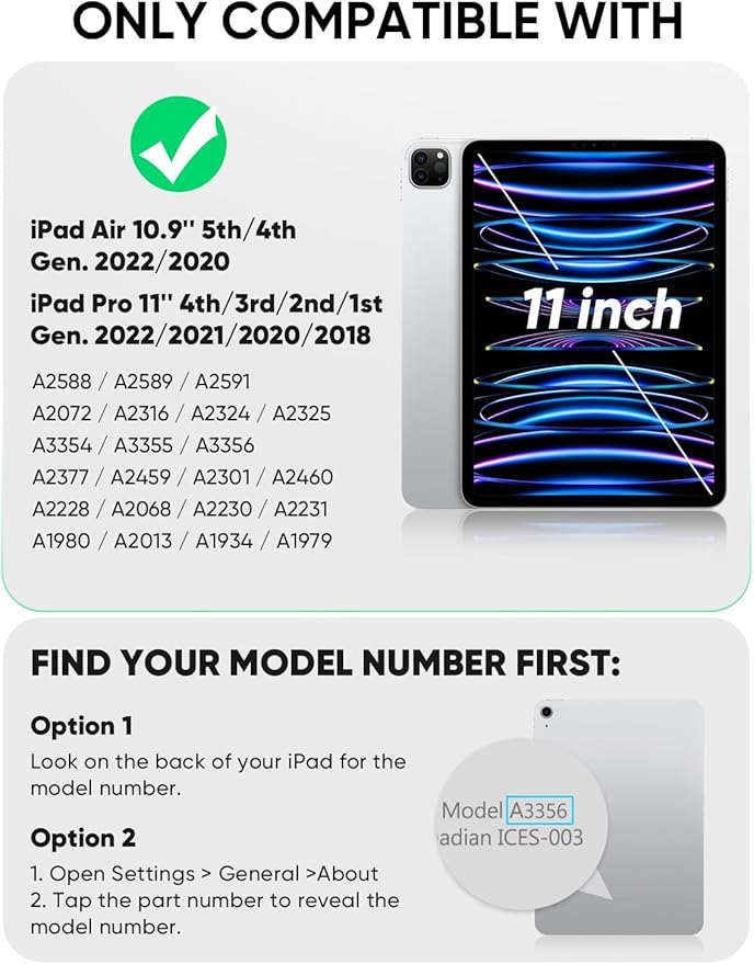SCSVPN Kids Case for iPad Air 5th/4th Generation 10.9-inch 2022/2020 & iPad Pro 11'' 4th/3rd/2nd/1st Gen 2022 2021 2020 2018 Protection Case with Pen Holder, Stand, Handle, Shoulder Strap, Black Red