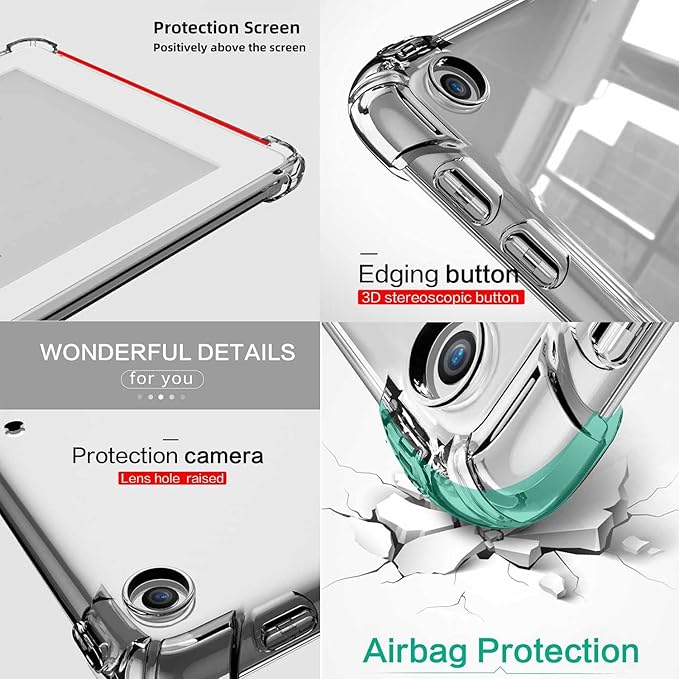 for iPad mini 7 (A17 Pro) 2024/ iPad mini 6 2021 Case, iPad mini 7th/6th Generation Case 8.3 Inch, UUcovers Clear Transparent Flexible TPU Back Crystal Shockproof Lightweight Thin Shell, Clear