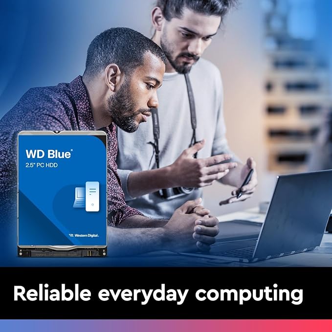 Western Digital 1TB WD Blue Mobile Hard Drive HDD - 5400 RPM, SATA 6 Gb/s, 128 MB Cache, 2.5" - WD10SPZX
