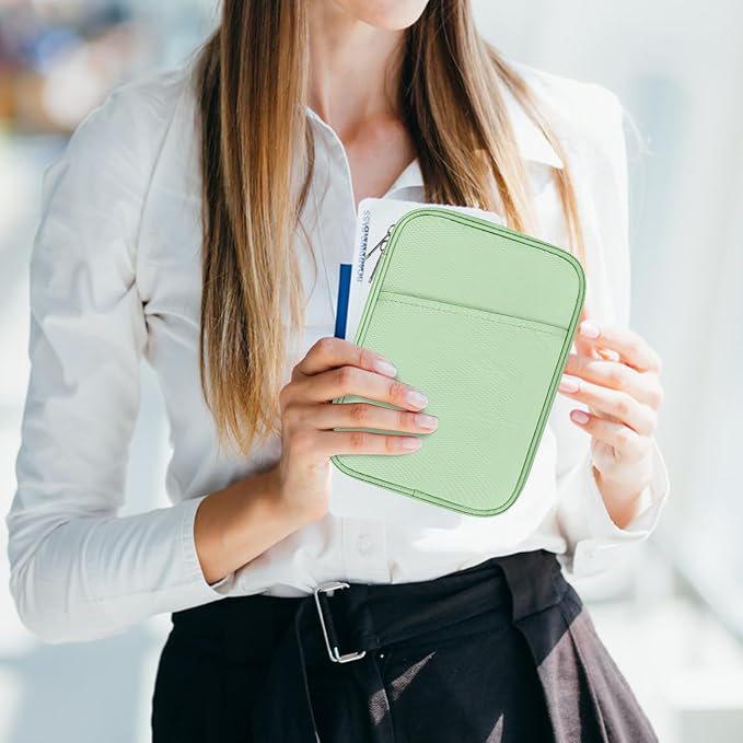 HoYiXi Universal Sleeve Bag for 7-8 inch Tablet Fire HD 8/Fire HD 8 Plus Compatible iPad mini (6th Gen) 8.3" 2021, iPad mini 5/4/3/2/1, Tab A8, 7"-8" inch Android Tablet Sleeve Case -Green