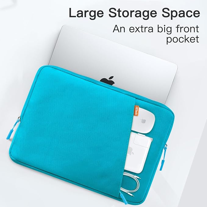 JETech Laptop Sleeve for 13-14Inch MacBook Neo (A18 Pro), MacBook Air/Pro (M1-M5) 2020-2026, 13-13.6 Inch Notebook, Waterproof Shock Resistant Bag Case with Accessory Pocket (Blue)