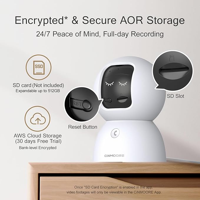 3K 5G Wi-Fi Security Camera Indoor, Backup Battery for Power Outage Protection, Free AI Tracking Facial ID, 5MP Pet/Dog Camera w/ Speaker & Phone App, PTZ Baby Monitor, 0-Glow Night Vision, 2-Way Talk