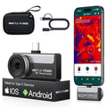 Thermal Camera for iPhone & Android, Thermal Imaging Camera 512x384 Super Resolution, Infrared Camera 8mm Macro Manual Focus, -4°F~1022°F Temp Range, Perfect for Home HVAC Inspection
