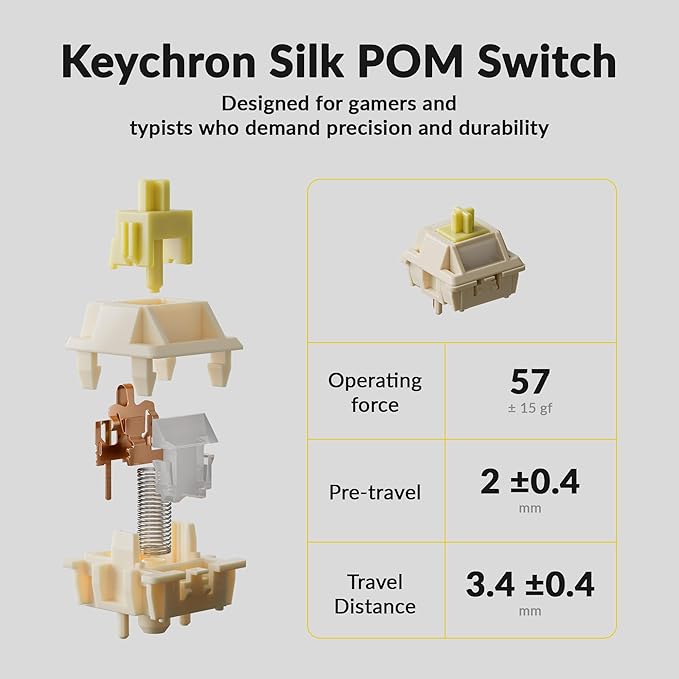 Keychron Q3 Ultra Wireless Mechanical Keyboard 8KHz Polling Rate, TKL 2.4G/Bluetooth 5.3/Wired Up to 660 Hours Long Battery Life, Hot-Swappable Aluminum RGB Gaming ZMK for Mac/Windows/Linux-White