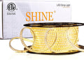 Shine Decor LED Strip Light 150FT 120VAC, Super Bright 19012 Lumens Dimmable, IP65 Waterproof for Outdoor Indoor, 3000K Warm White Every 1.6ft Cuttable Proselect Lighting Strip, 6x10mm ETL Listed