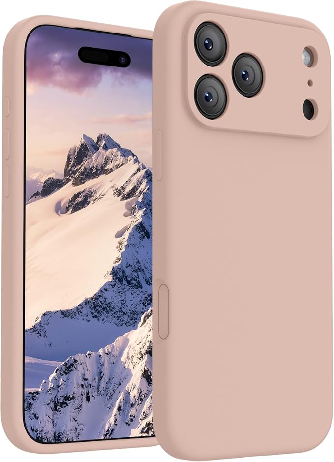 FireNova Magnetic for iPhone 17 Pro Case, Compatible with MagSafe, [Integrated Silicone Camera Control Button] [Camera Protection] Anti-Scratch Microfiber Lining Phone Case, 6.3", Pinksand