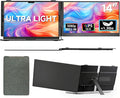 Laptop Screen Extender Ultra Portable, 14" 1080P 1.31lbs FHD Low Blue Light Portable Monitors for Laptop, Plug & Play Dual Screen Monitor for Laptops, Travel Extra Monitors for Laptops for Windows/Mac