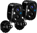 2K Wireless Security Cameras - Outdoor WiFi Security Cameras Color Night Vision, AI/PIR Detection, 2-Way Talk, Cloud/SD, Weatherproof, Battery Powered Outdoor Cameras (Black2)