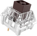 Kailh Box Brown Switches for Mechanical Keyboard,3-Pin 45gf Tactile/Factory Lubed/Dust&Waterproof Switches(Kailh Box Brown,90Pcs)
