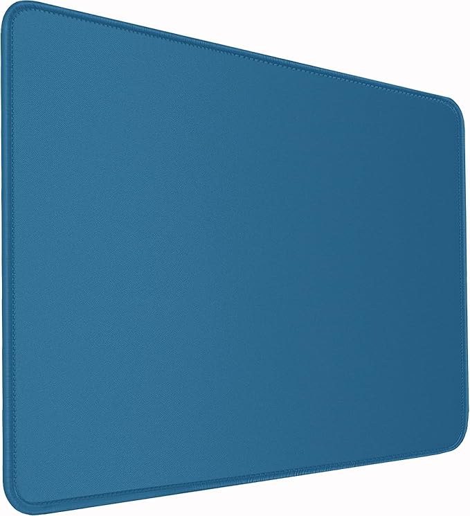 Mousepad, Large Gaming Mouse Pad with Double Stitched Edges, 14.9 x 11.7 inches Premium-Textured & Waterproof Mousepad, Nonslip Natural Rubber Base Mouse pad for Laptop,Computer, Office, Blue