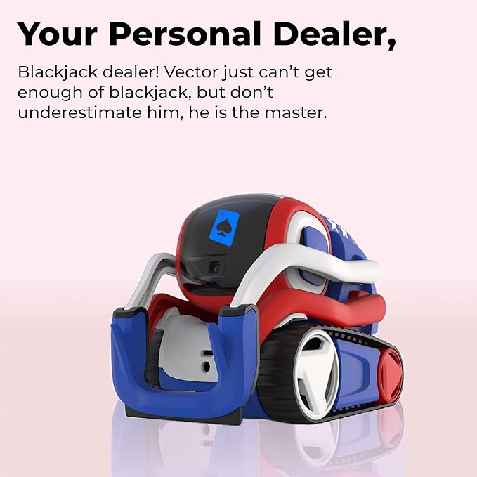 Anki Vector 2.0 AI ChatGPT Connected Robot Companion – Smart Autonomous Home Robot with Face Recognition and Voice Conversations - ChatGPT Subscription Required (Red, White & Blue)
