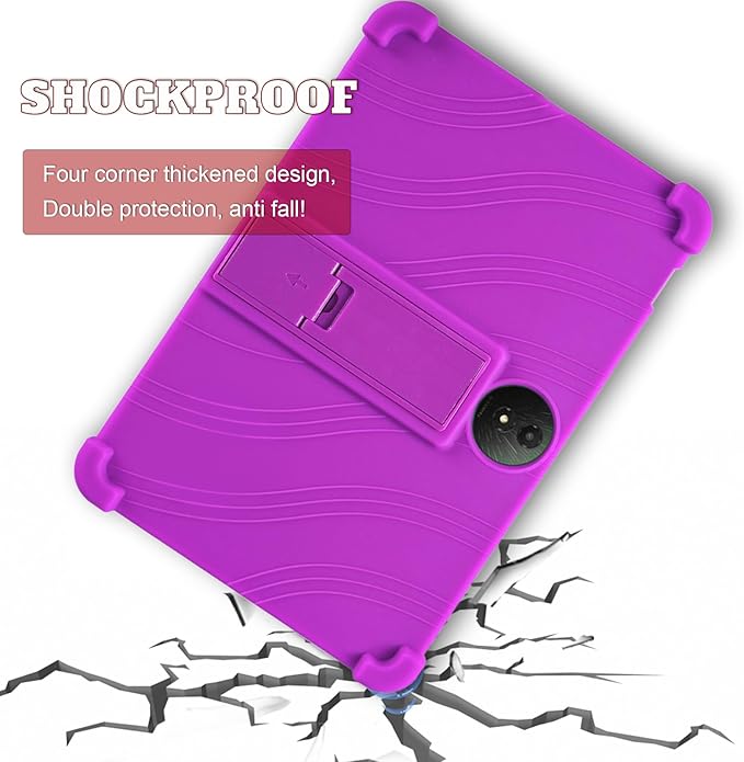 ATOOZ for TCL NXTPAPER 11 Plus Tablet Case 2025 (9649X) with PC Stand Soft Silicone Kids Case for TCL NXTPAPER 11 Plus 11.5 Inch (Purple)
