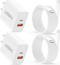 iPhone 17e/17/16 Charger, 2-Pack 40W PD/QC Fast USB C Charger Block with 10FT Long USB-C Cable Power Cord for iPhone 17/17 Pro Max/Air/17e/16/16 Pro/15/15 Pro Max/Plus, iPad Pro, Air 5/4th, Mini 6/5th