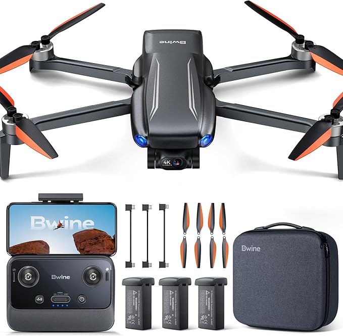 Bwine F7GB2 Pro Drones with Camera for Adults 4K with 75 Mins + F7MINI 8K Photo Drones with Camera for Adults 4K Video Quadcopter under 249g with 96Mins