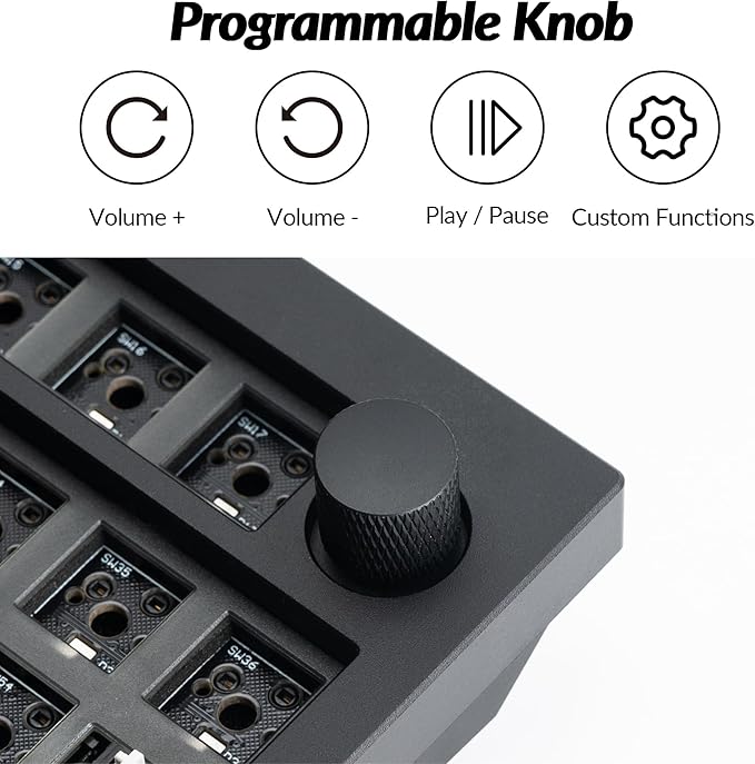 Keychron Q8 Pro QMK/VIA Programmable Custom Mechanical Keyboard, Wireless Bluetooth/Wired, 65% Alice Layout Ergonomic, Hot-Swappable, RGB Backlit Aluminum for Mac Windows Linux-Barebone Version