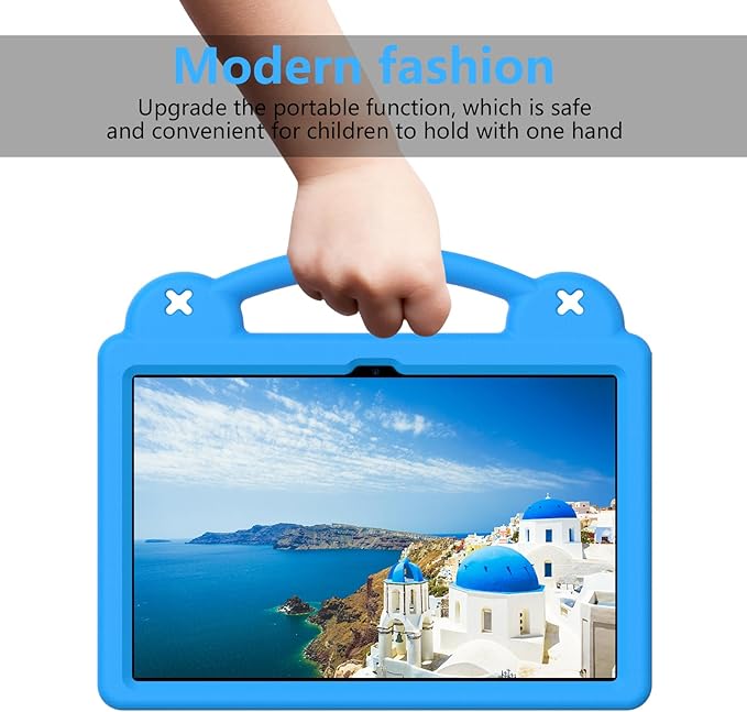 AKABEILA Compatible with Lenovo xiaoxin pad pro GT 11.1 inch TB-710FU (2025) Tablet Case, Lightweight Shockproof Protective Case with Shoulder Strap & Stand Handle for Girl Kid Gift Sky Blue
